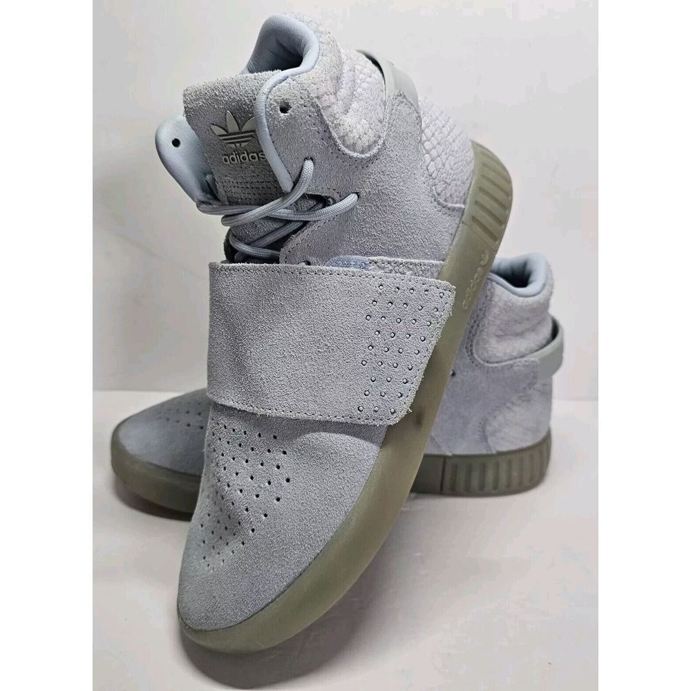 Adidas Shoes Sneakers Men's Size 5.5‎ Baby Blue Tubular Invader Strap CG5071